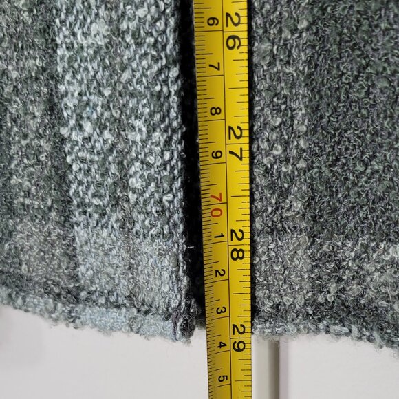 TanJay Women's Green Casual Plaid Flannel Collared Long Sleeve Button Shirt 12 - Picture 13 of 15